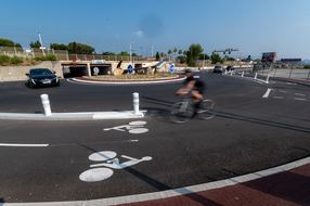 RD 6098 : un itinéraire cyclable sécurisé de Villeneuve Loubet à Antibes