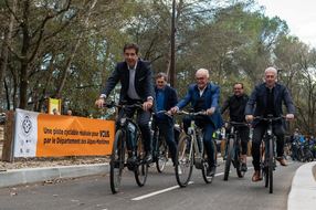 Une nouvelle piste cyclable inaugurée entre Mougins et Sophia Antipolis !