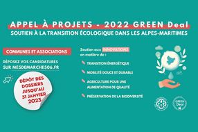Appel à projets GREEN Deal : 3 millions d’euros pour financer  les projets des communes et des associations - Candidatez jusqu’au 31 janvier 2023 !